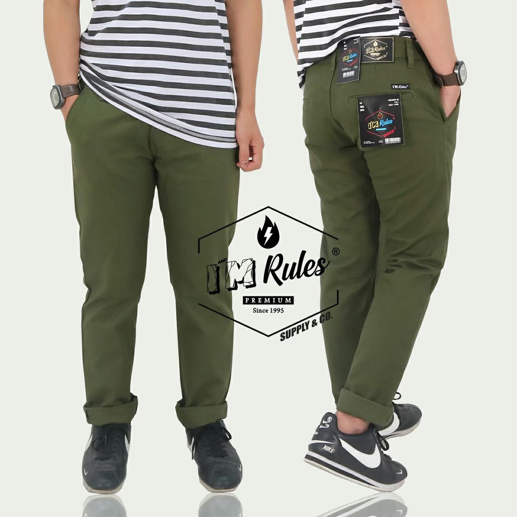 Celana Chino panjang IM Rules ORIGINAL / Celana cino panjang / Celana Chinos panjang Distro COD