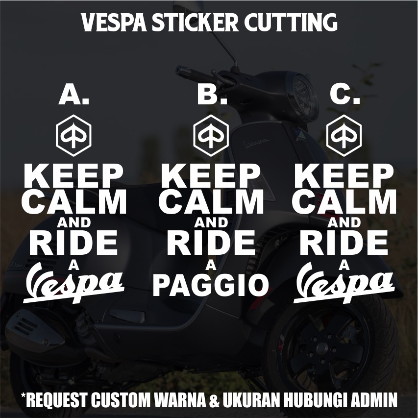 Sticker Cutting Vespa