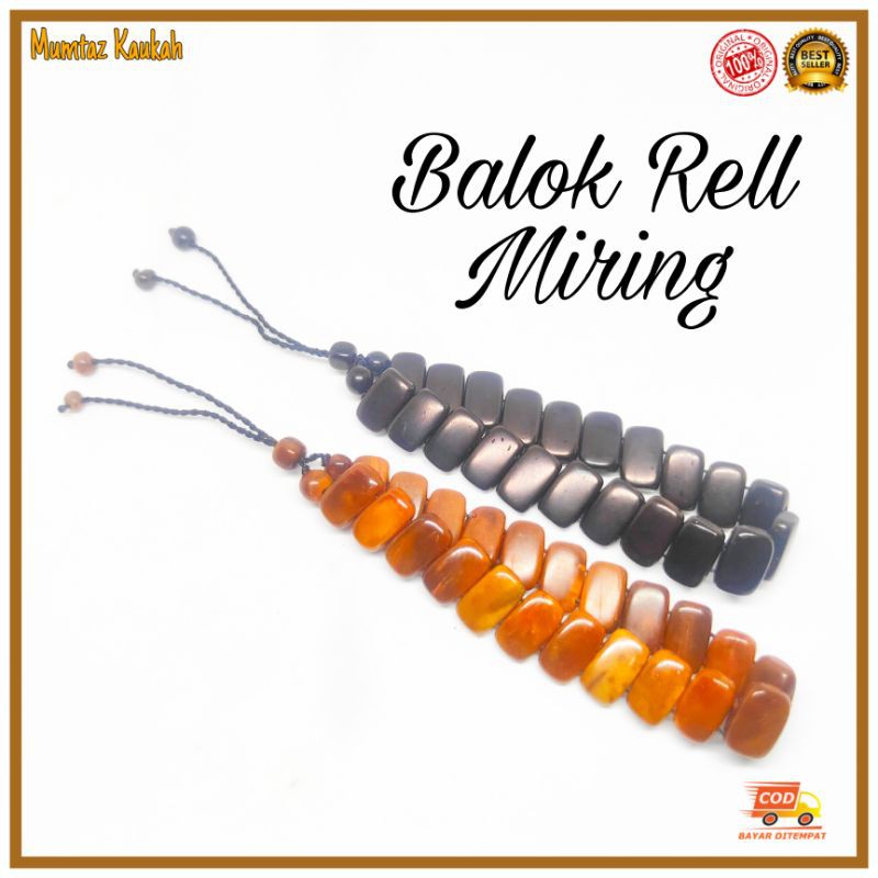 Gelang koka kokka balok rell miring coklat hitam / gelang kaukah kaokah kaoka