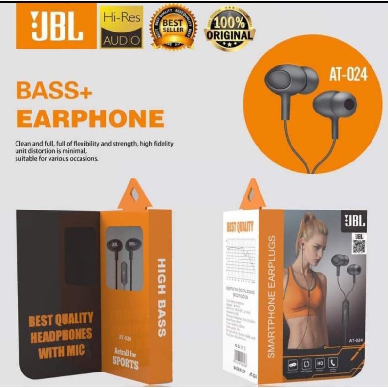 JBL Headshet AT-024 Headshet JBL SUARANYA BAGUS JOSSSS