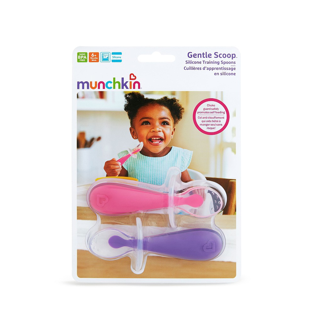 Munchkin Gentle Scoop Silicone Spoon 2pk