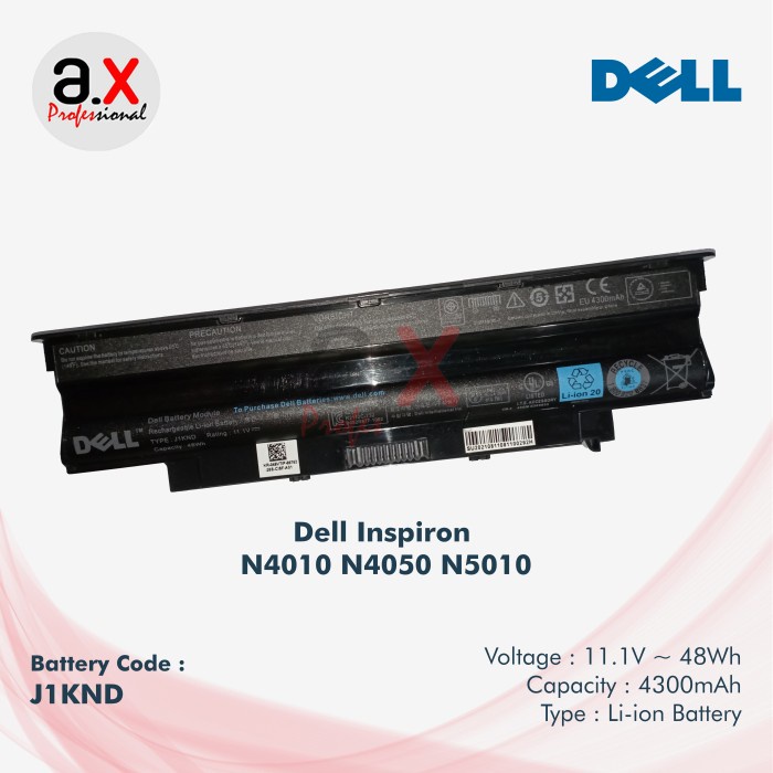 Battery Original Dell Inspiron N4010 N4050 N5010