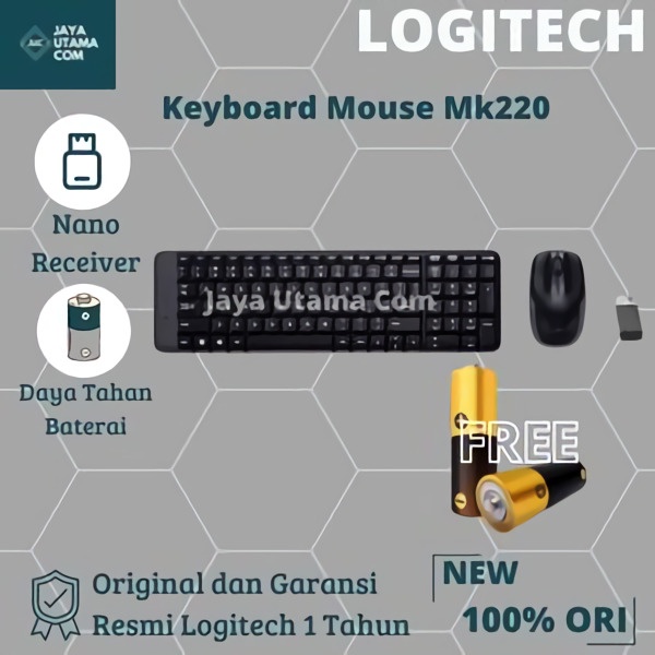 Logitech MK220 Wireless Combo Keyboard &amp; Mouse-Original