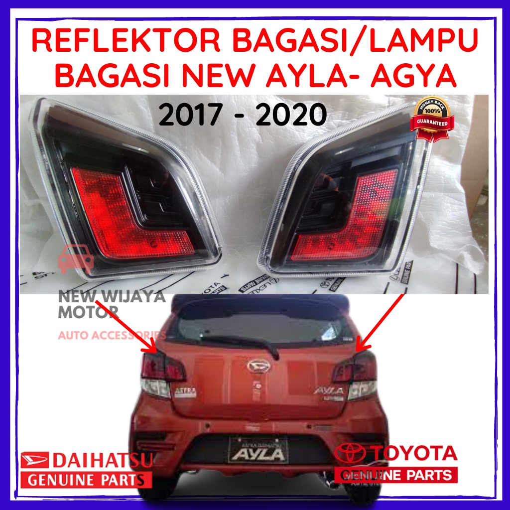 Lampu Bagasi Ayla Agya / Reflektor Bagasi Ayla Agya / Mata Kucing Ayla Agya / Lampu Reflektor Ayla A