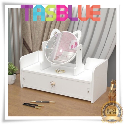 ♥TASBLUE♥J125 Penyimpanan desktop untuk cermin rias desktop/cermin rias asrama siswa