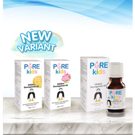 Pure kids baby inhalant decongestant oil 10ml untuk batuk pilek anak