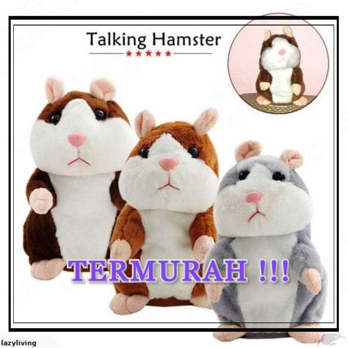 boneka hamster bisa bicara talking Toy Kids Doll Mainan Anak Bayi