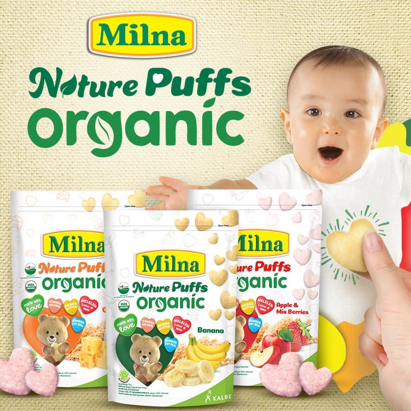 Milna Nature Puff Organic 15 G 8+ / Milna Puff 15 G