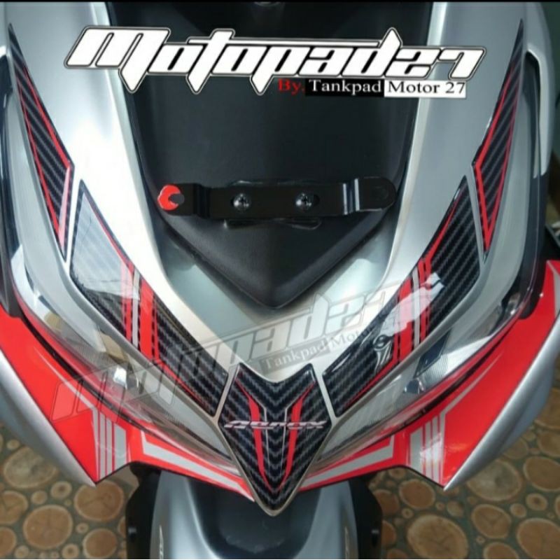 Stiker Sticker Resin Timbul Dasi Depan Winglet New Aerox 155 2021