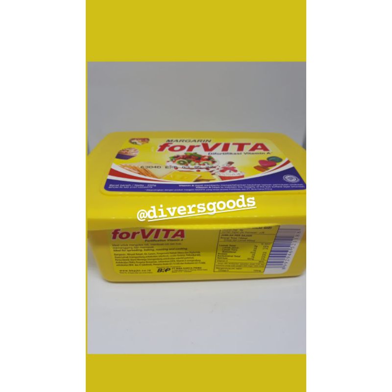 

Margarin forvita gold cup 250 gram