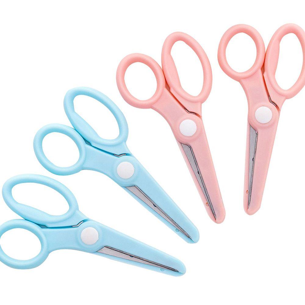 Mxbeauty Gunting Plastik Kantor Portable Handmade Tools Safety Round Head Art Tool Alat Pemotong Multifungsi Office Scissor