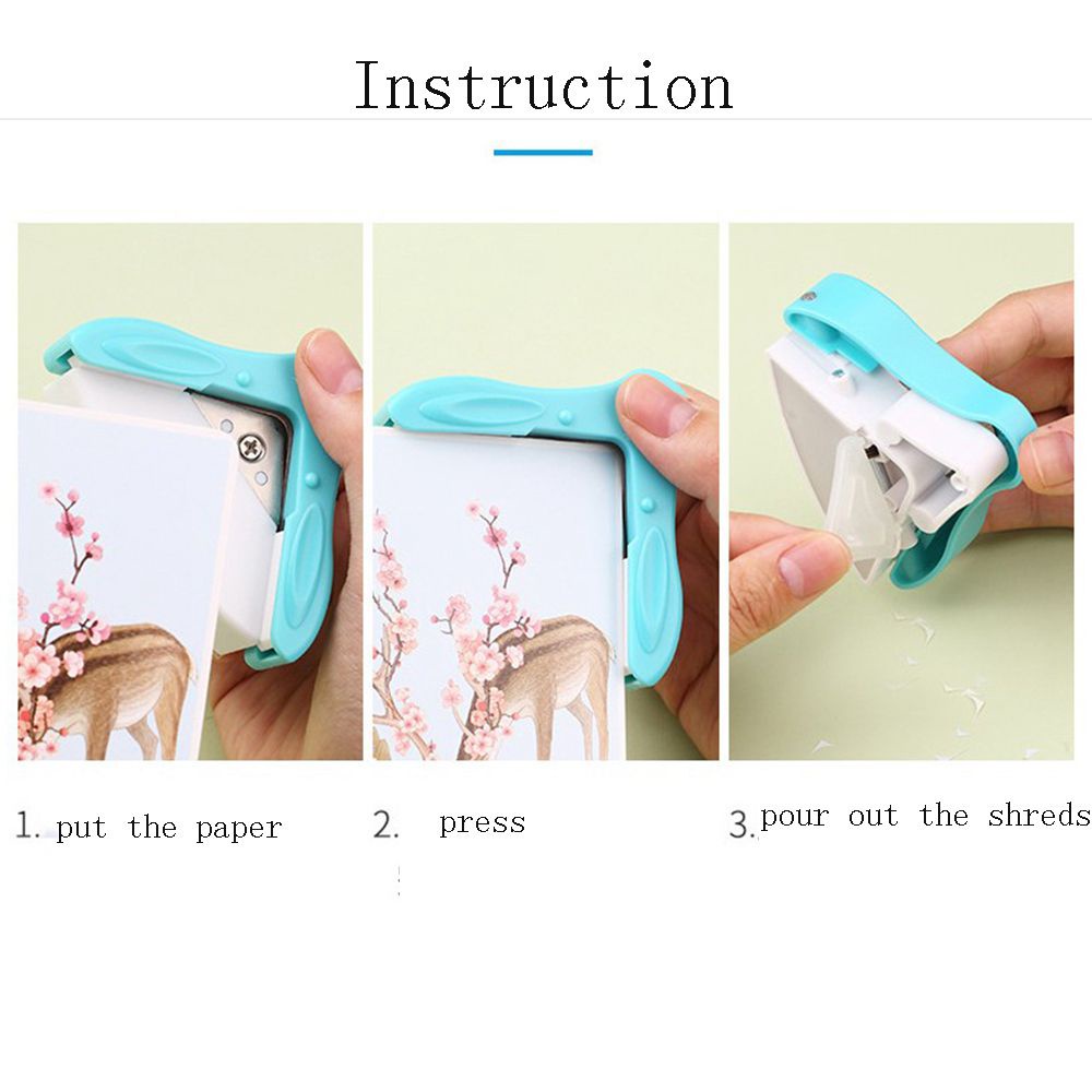 ELEGANT 1 pcs Round Paper Punch 5mm Border R5 Border Punch Corner Cutter Cute Paper Crafts for Home, School, Office Useful DIY Photo, Card Handmade Scrapbook tools/Multicolor