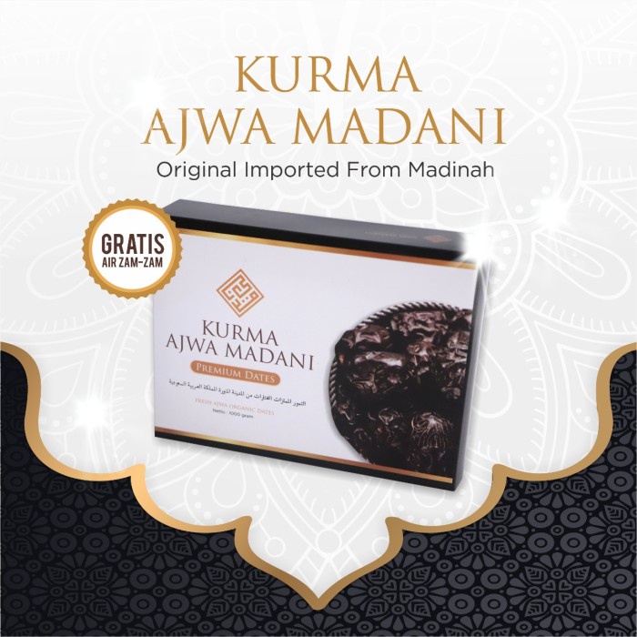 

Kurma Terbaru - Kurma Ajwa Madani 1 Kg