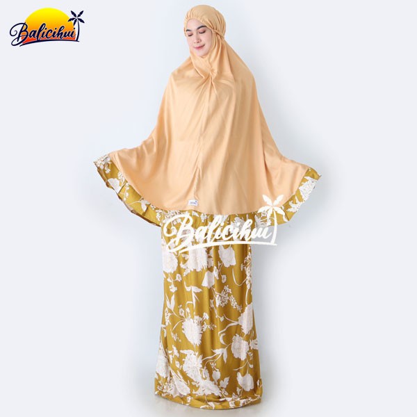 Balicihui Mukena Alina Mustard 1 Mukena Bali Dewasa by Balicihui