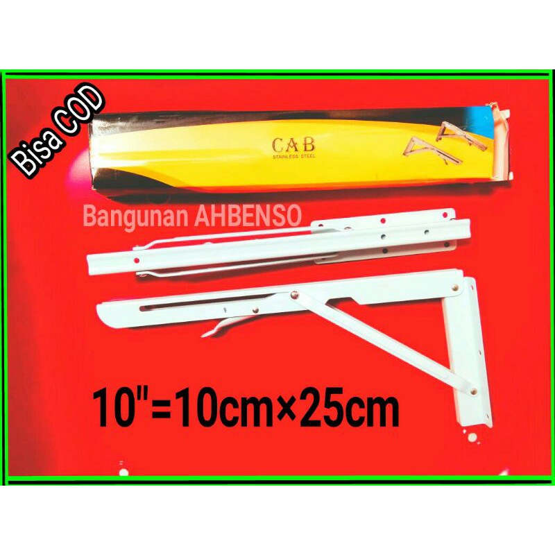 Siku Rak Lipat Siku Sokong Siku Lipat Bracket CAB 10"