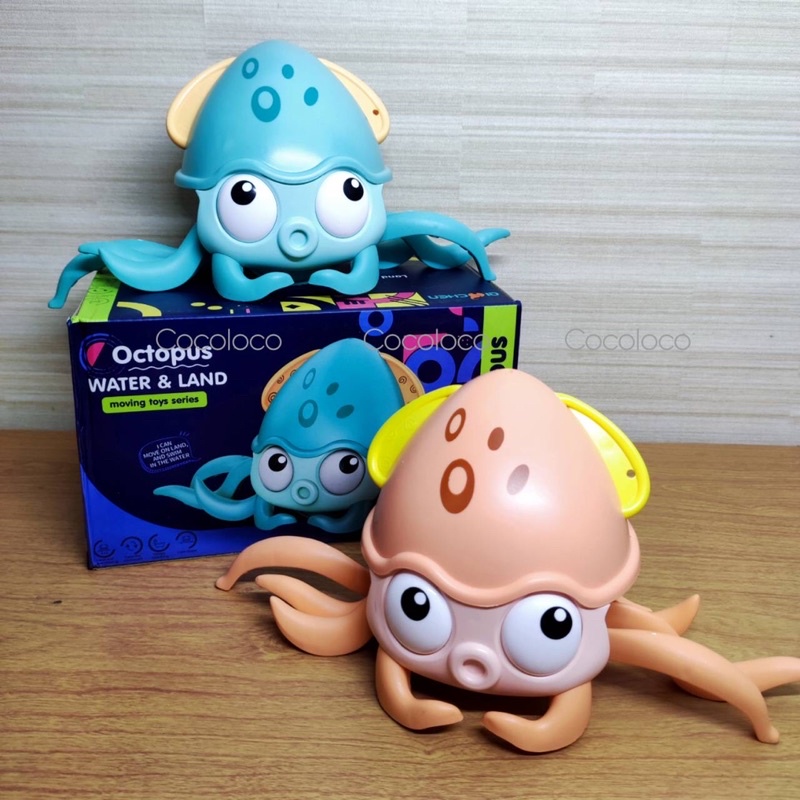 Bath Toy Walking Octopus Mainan Gurita Anak