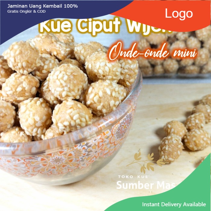 

Makanan Ringan Snacks KUE CIPUT WIJEN ONDE MINI MANIS EKONOMIS - 125 GRAM - 10RB