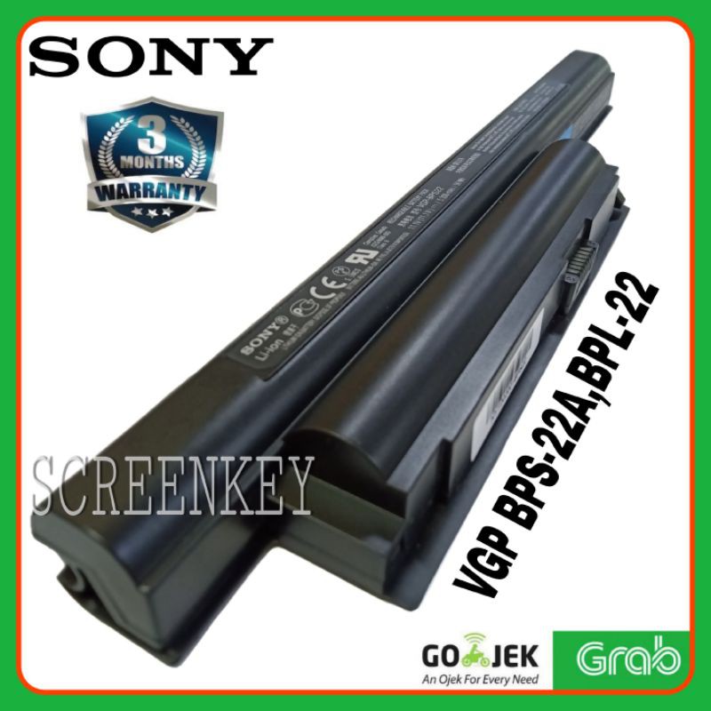 Baterai Laptop Sony Vaio VPC EA EB EC EF VGP BPS-22 VGP BPS-22A VGP BPL-22