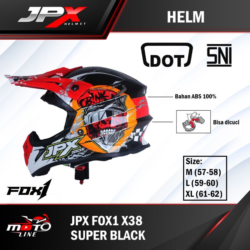 helm jpx fox1 X38 obink super black
