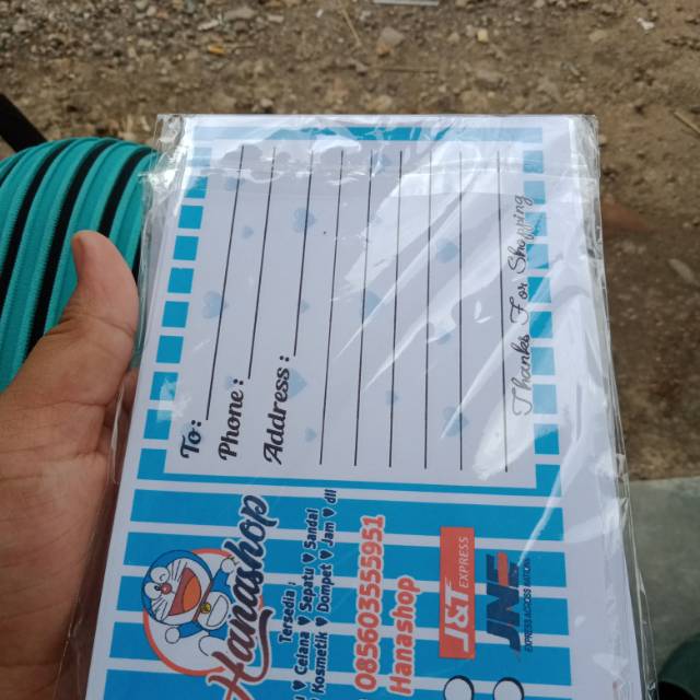 

Lebel pengiriman paket