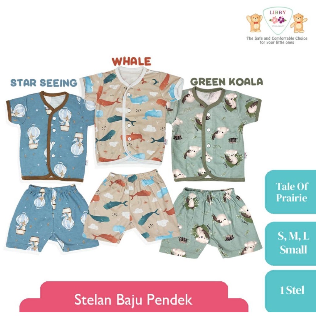 LIBBY SETELAN BAJU BAYI MOTIF TALE OF PRAIRIE / SETELAN BAYI DAN ANAK