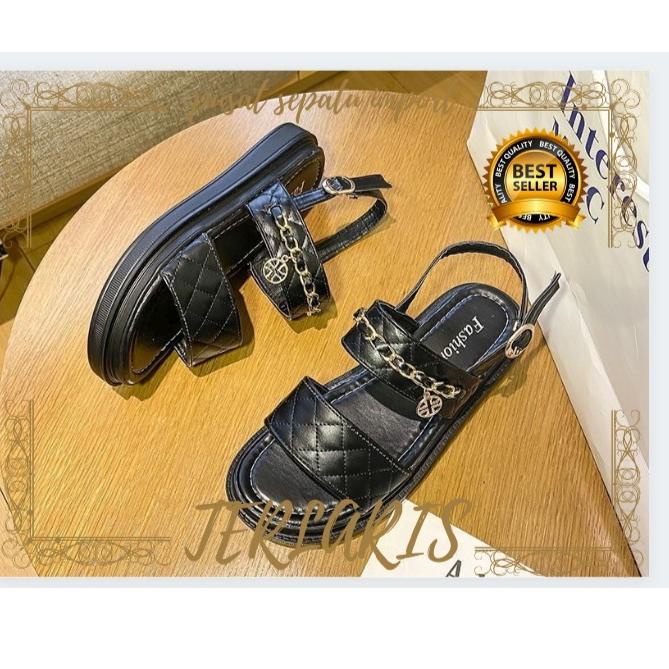 Sandal Tali Wanita Import korea ori Fashion trend terlaris 5B7
