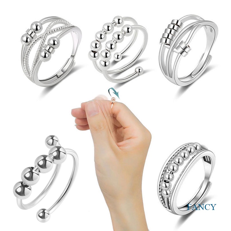 Mainan Fidget Ring Spiral Anti Stress Untuk Pria / Wanita