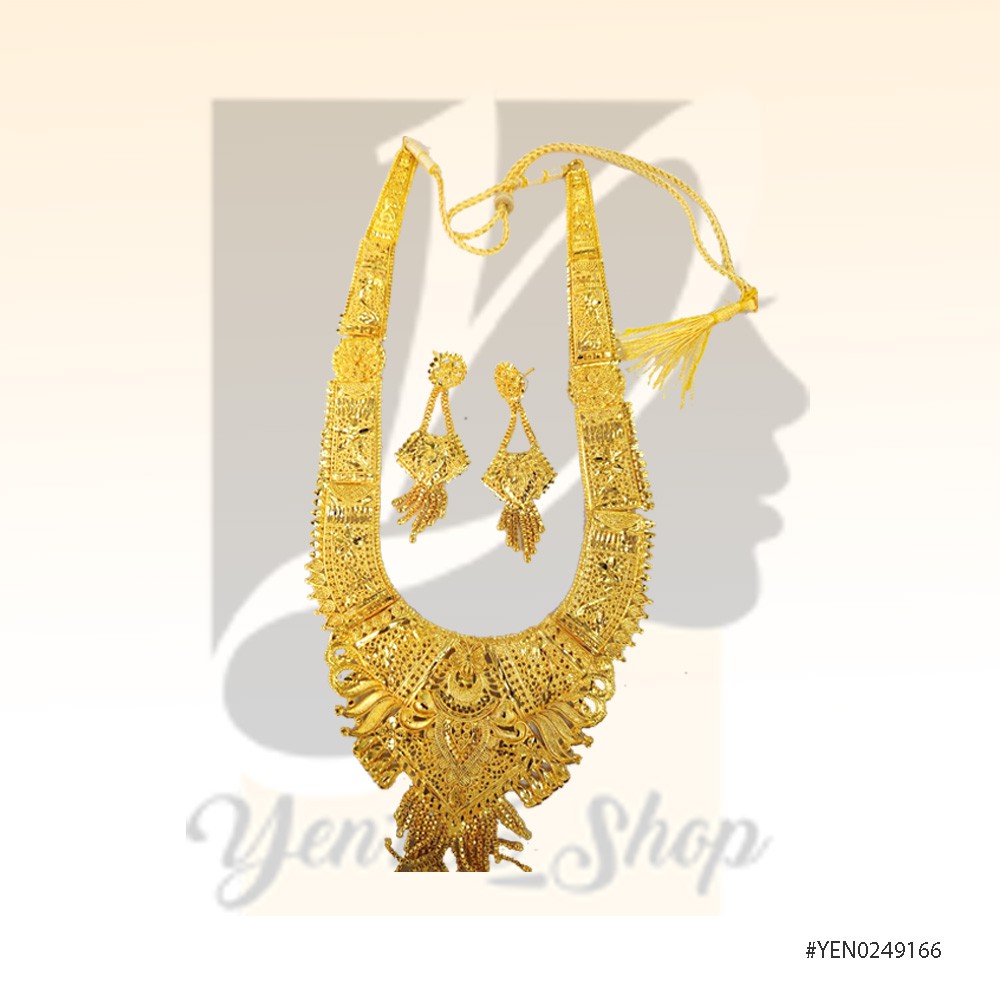 Kalung Gold Set India / Kalung Perhiasan Pengantin