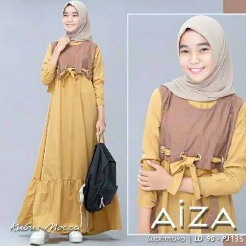 gamis remaja gamis anak tanggung Aiza syari