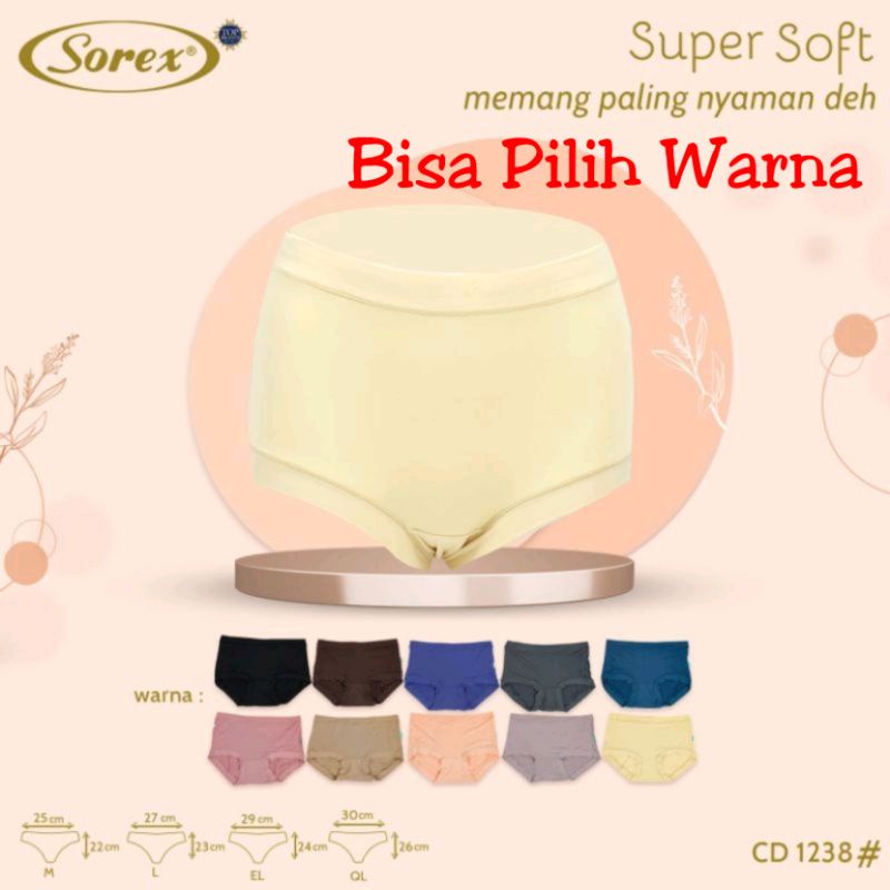 BISA PILIH WARNA-celana dalam sorex 1238-size.  M.L.XL.XXL