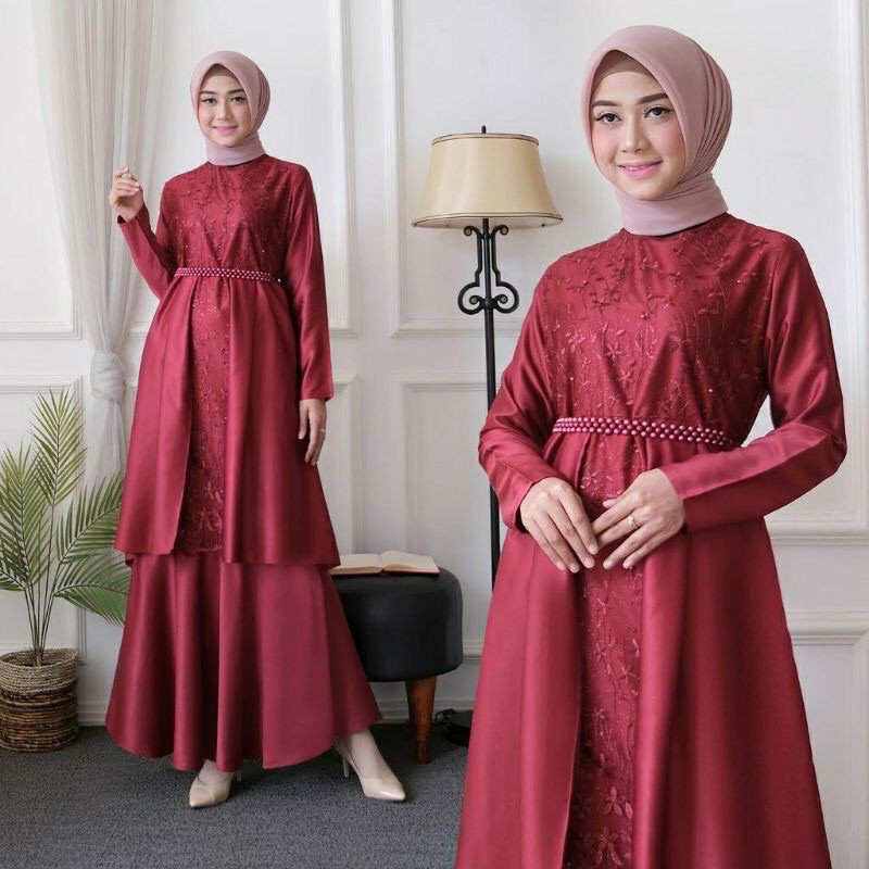 (COD) GAMIS CAROLINE / GAMIS PESTA / GAMIS TERMURAH / GAMIS TERLARIS / GAMIS BROKLAT / GAAMIS BUSUI