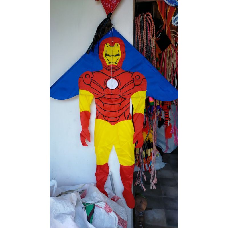 NEW !!! layangan kain karakter / layangan hias / layangan superman