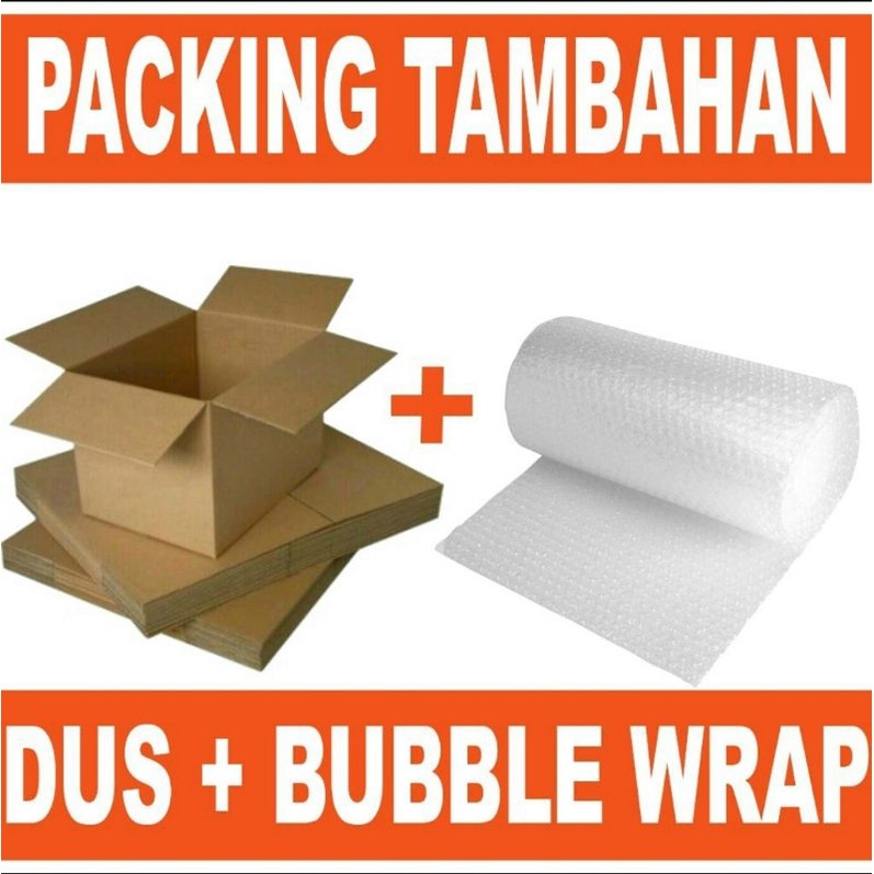 

Tambahan packing buble wrap + kardus