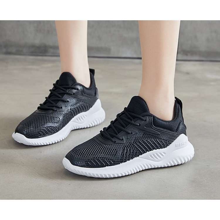 CUCI GUDANG TOPGROSIR LS   LV0160 Sepatu Sneakers Wanita Import Motif Sport Fashion Line Terbaru / Sneakers Santai /Sepatu Korea