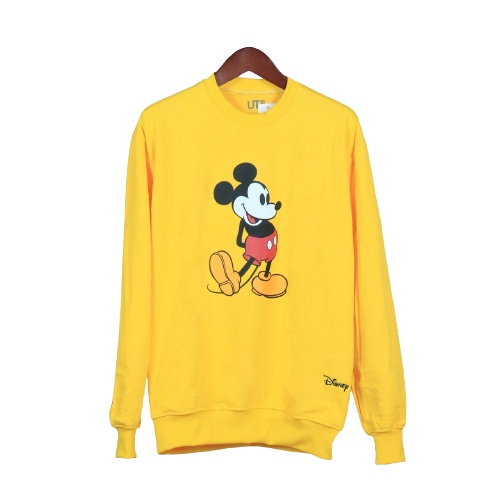 Jaket Crewneck UNIQ X DISNEY MICKEY MOOUSE – Yellow Edition Trendy Casual Unisex Good Brand Quality