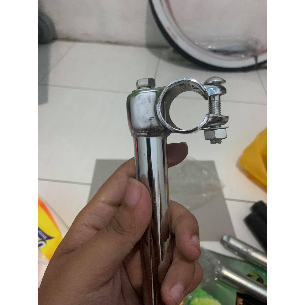 Cagak setir sepeda mini dan jengki insert 25,4 mm