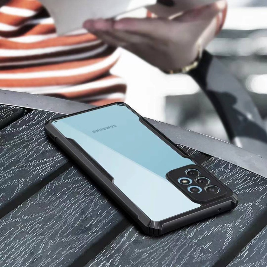 Hard Case Samsung A52 Cesing Armor Transparant Shocproof Fusion Soft Case Handphone