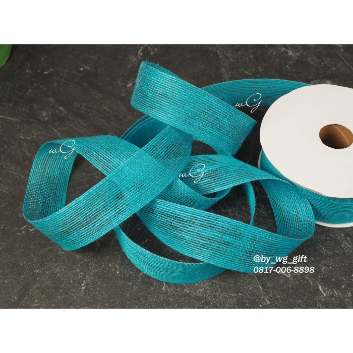 

Pita Goni Warna Biru Laut; Lebar 3.8 cm; Panjang 25 yard
