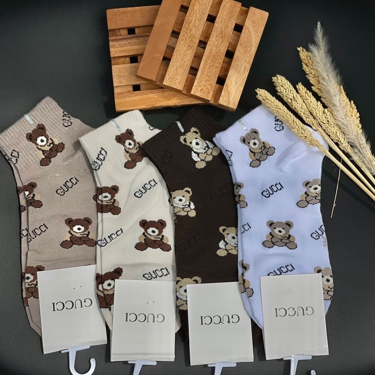 KAOS KAKI GUCCI BEAR / GUCCI ANKEL SOCK WOMAN/ KAOS KAKI MATAKAKI GUCCI BEAR/ KAOS KAKI GUCCI ORIGIN