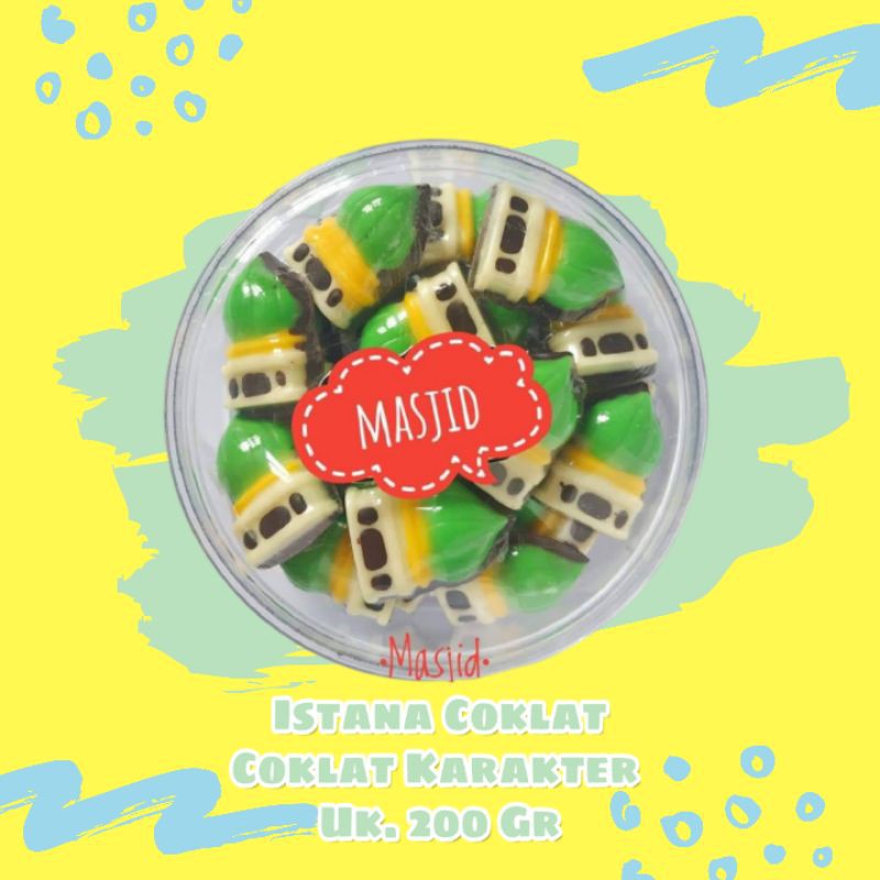 

Istanacoklat, coklat Praline Karakter Masjid 200gr ,Coklat karakter murah Free Ongkir ,bisa COD