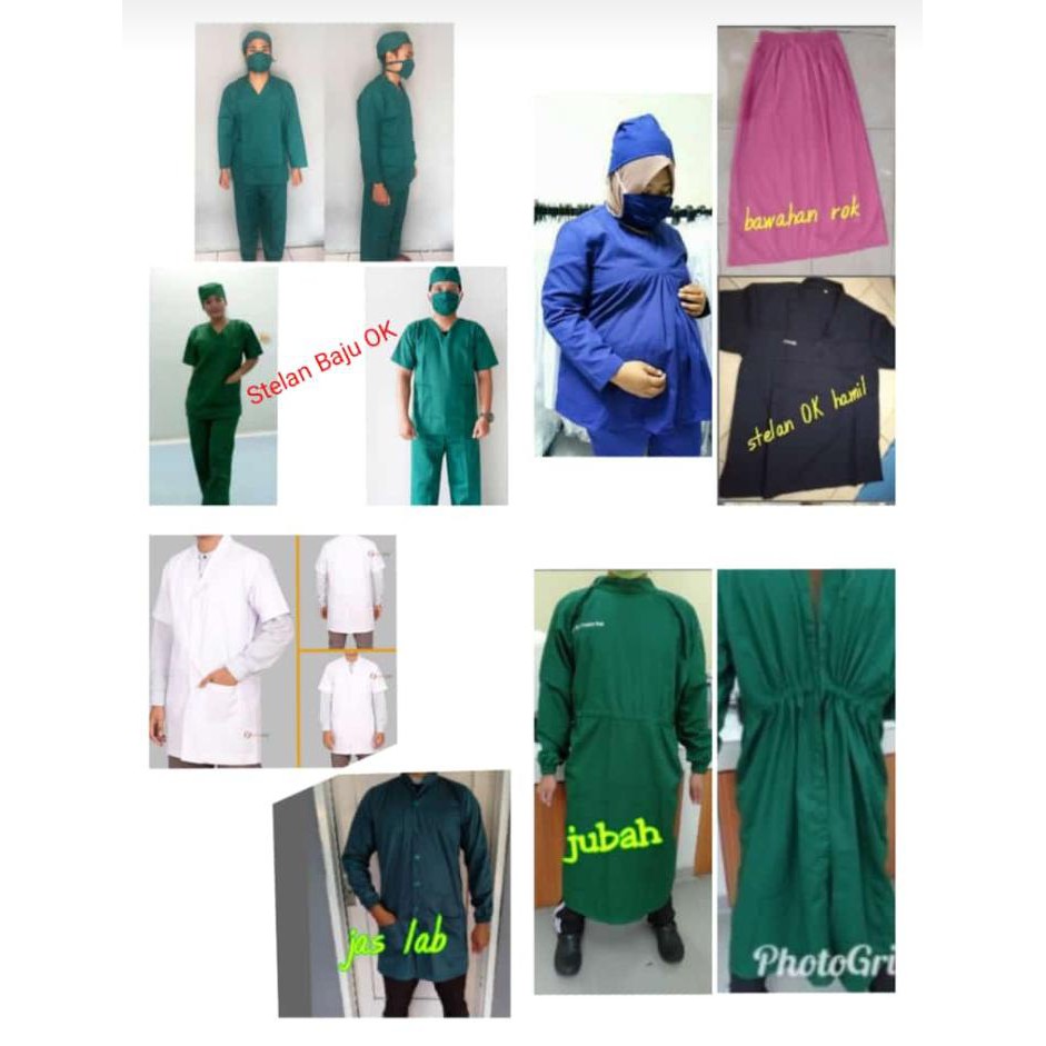 Jual SERAGAM KESEHATAN/RUMAH SAKIT/PUSKESMAS/KLINIK (BAJU OK, OK HAMIL