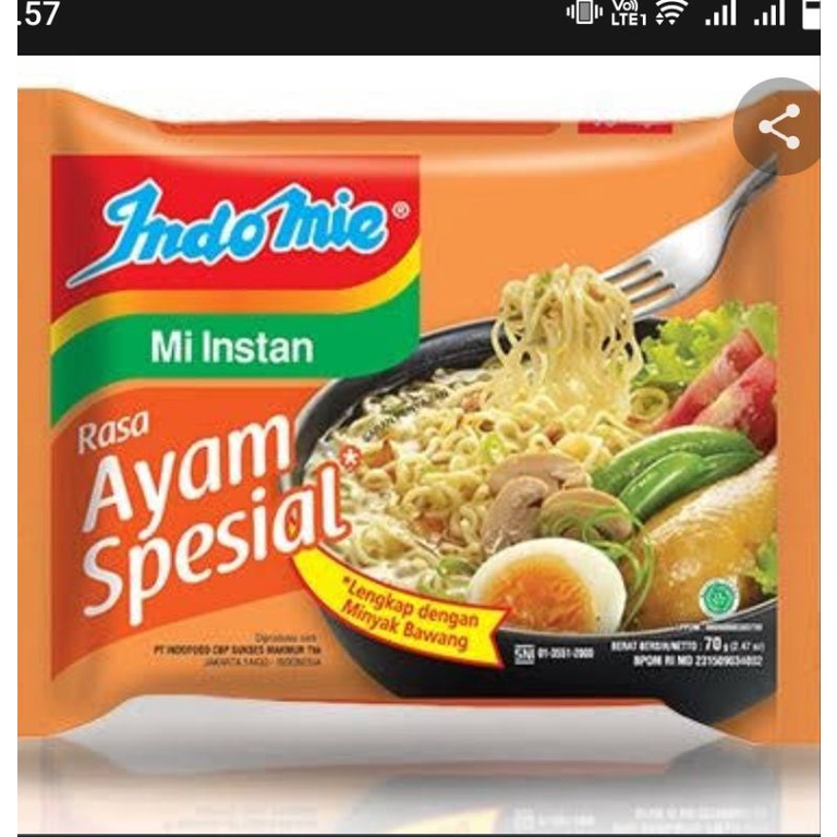 

indomie ayam spesial isi 5 pcs
