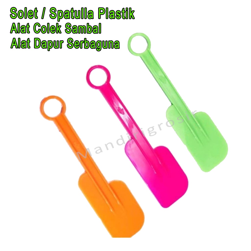 Spatulla Plastik *Solet * Alat Colek Sambal *Alat Dapur Serbaguna