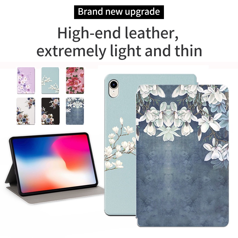 [Ready Stock] Untuk iPad Mini6 (2021) 8.3 &quot;A2568 iPad 6th 5th Generation mini 5 4 3 2 1 7.9&quot; Fashion Tablet Case Pelindung Bunga Mekar Flip Stand Cover