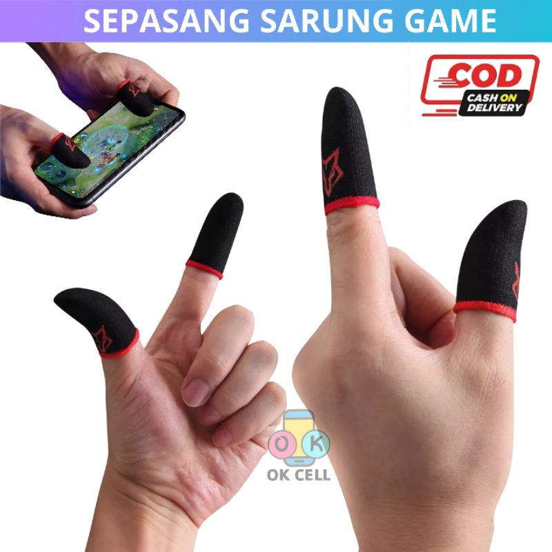 SARAFOX PREMIUM Sarung Jempol Jari Telunjuk Game CODM FF PUBG Anti Keringat Finger Sleeve Premium