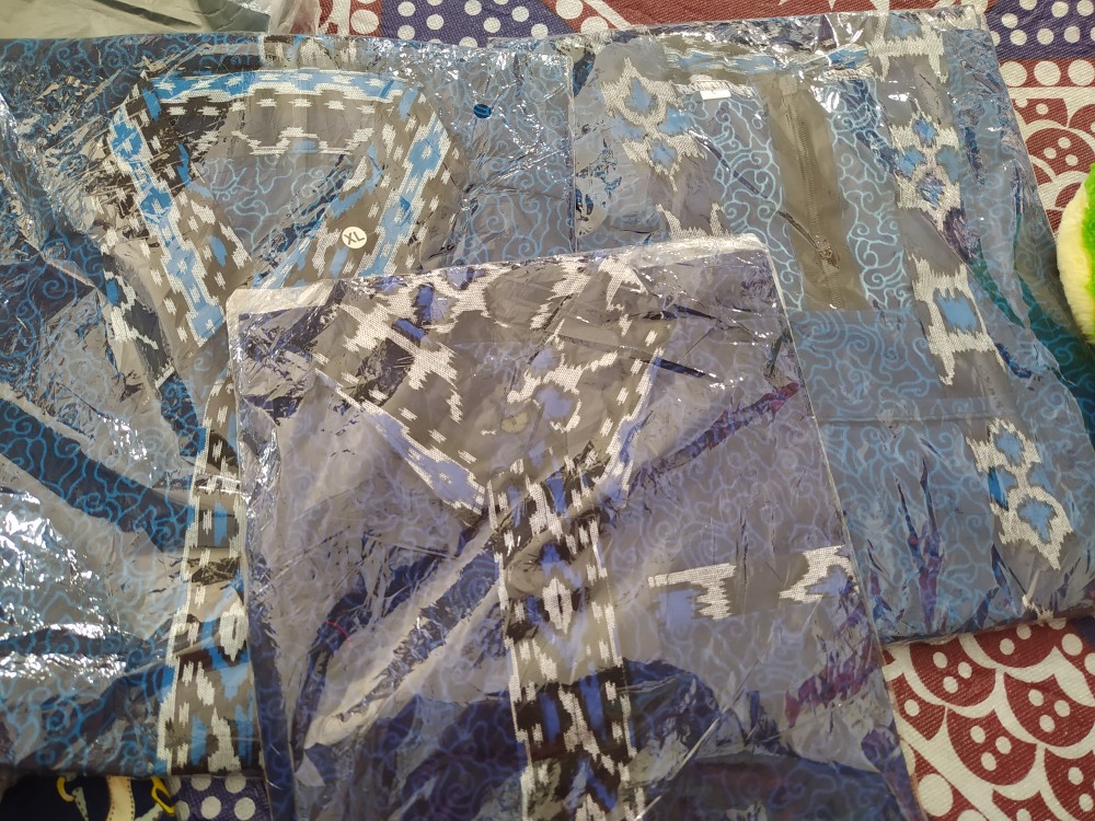 Batik Couple Keluarga - Bisa Cod - Couple Batik Indonesia Sarimbit Gmis Familly Set Batik Putra Hadi