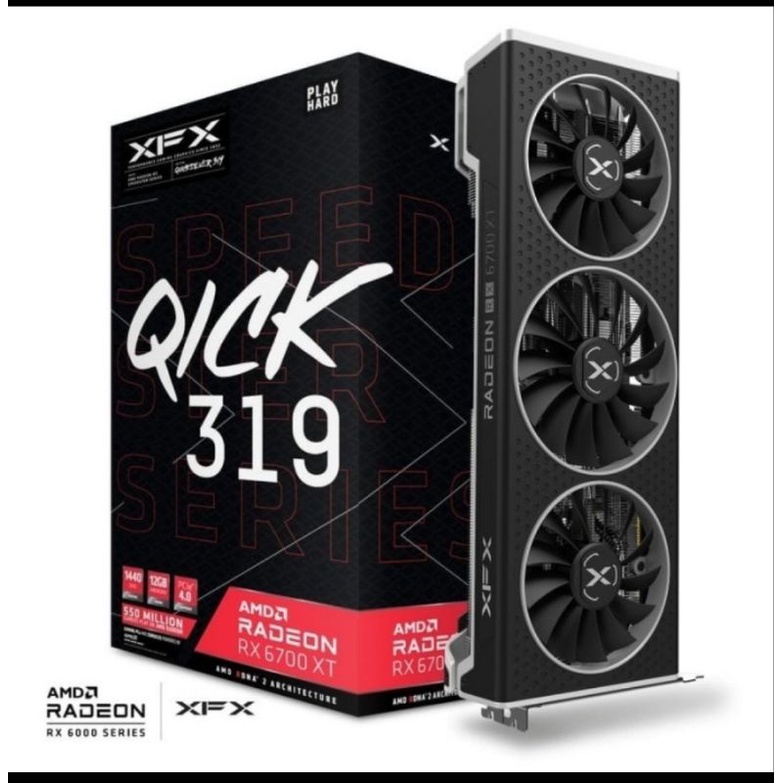 XFX 6700 XT Black 12GB DDR6 Speedster QICK319