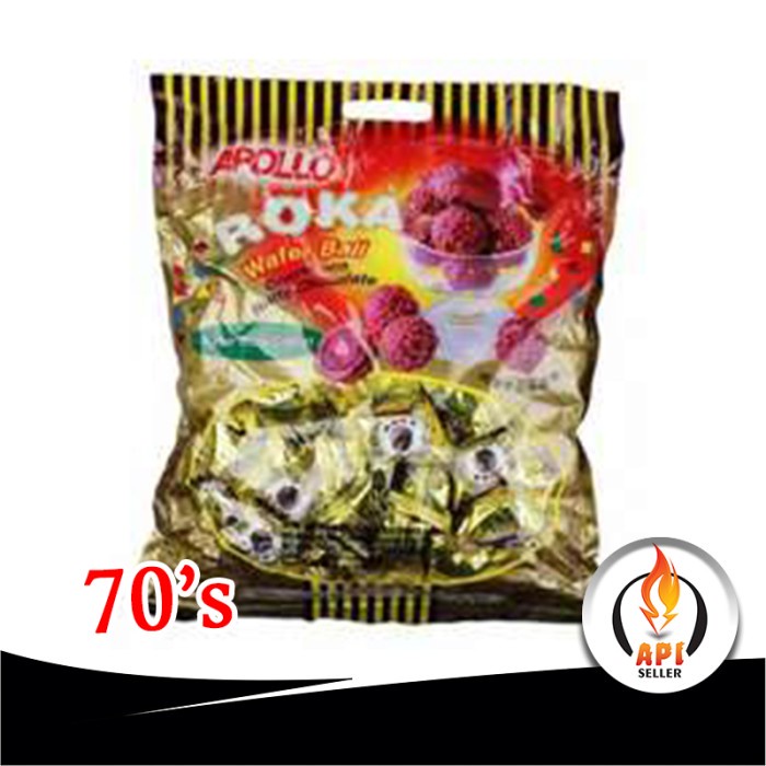 

✨COD✨ APOLLO ROKA WAFER BALL CHOCOLATE & PEANUT - 70s BAG