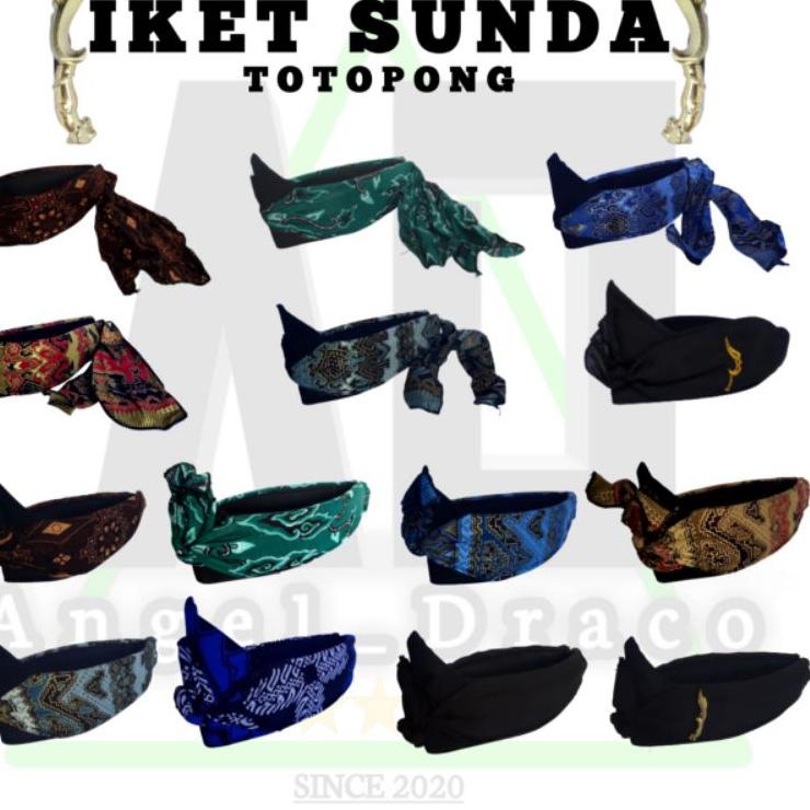 ⅍ iket Sunda / totopong Sunda / pin kujang / iket tradisional Sunda / iket adat sunda ❂