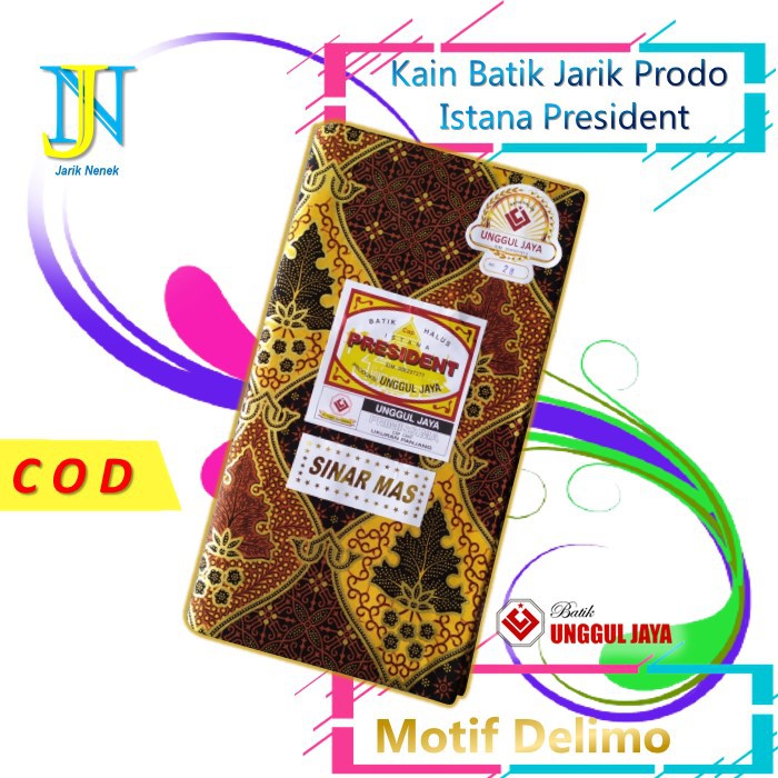 Kain Batik Solo Premium Jarik Prodo H. Santoso Istana Presiden Motif Delimo